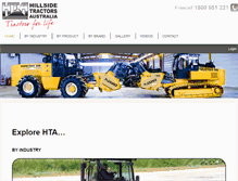 Tablet Screenshot of hillsidetractors.com